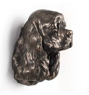 Amerikanischer Cocker Spaniel, American Cocker Spaniel - Hundestatue, hängende Büste, einzigartige Dekoration für Hundeliebhaber der Marke Art-Dog