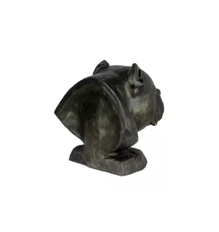 American Bully I - urne pour cendres de chien, buste de chien, grande tête de chien pour le jardin par Art-Dog