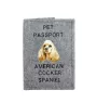 Amerikanischer Cocker Spaniel, American Cocker Spaniel - Hundepassetui, Dokumententasche, Geschenk für den Reisenden von der Marke Art-Dog