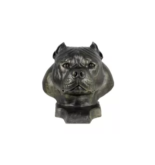 American Bully II - urn for dog ashes, dog bust, large dog head for garden by Art-Dog