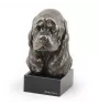 Cocker Américain - Statue de chien, buste sur socle en pierre, sculpture, trophée pour exposition canine par la marque Art-Dog