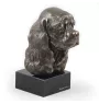 Amerikanischer Cocker Spaniel, American Cocker Spaniel - Hundestatue, Büste auf Steinsockel, Skulptur, Trophäe für Hundeausstellung der Marke Art-Dog