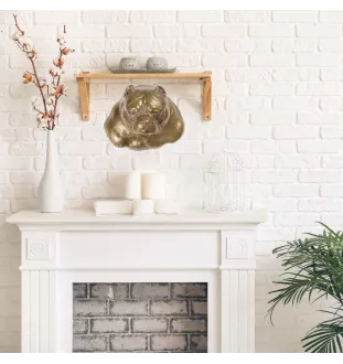 American Bully - Dog statue, hanging bust, unique decoration for dog lover by Art-Dog brand