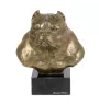 American Bully - Statue de chien, buste sur socle en pierre, sculpture, trophée pour exposition canine par la marque Art-Dog