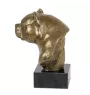 American Bully - Hundestatue, Büste auf Steinsockel, Skulptur, Trophäe für Hundeausstellung der Marke Art-Dog