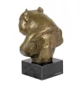 American Bully - Statue de chien, buste sur socle en pierre, sculpture, trophée pour exposition canine par la marque Art-Dog