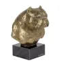 American Bully - Statue de chien, buste sur socle en pierre, sculpture, trophée pour exposition canine par la marque Art-Dog