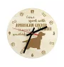 American Cocker Spaniel, Merry Cocker - clock with dog, wooden clock with engraving, personalised clock by Art-Dog