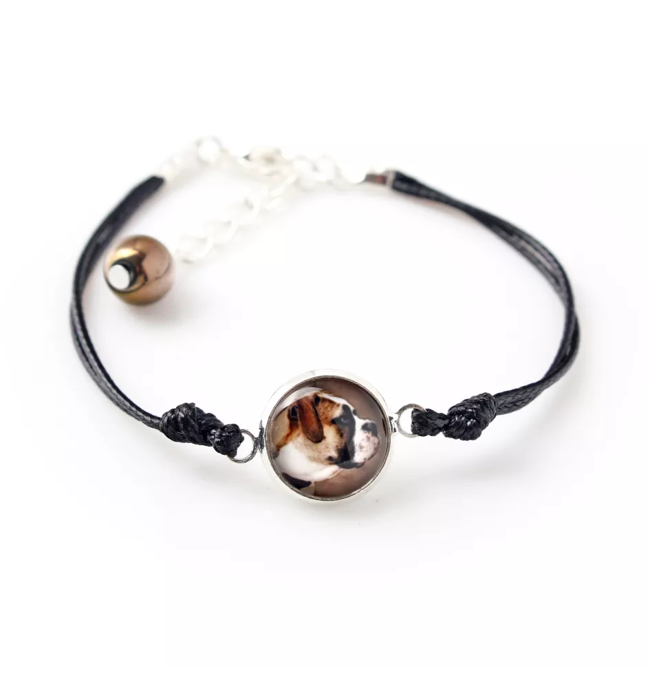 American Bulldog, Old Country Bulldog - bracelet with your photo handmade, unique jewelry from the Art-Dog brand