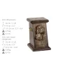American Cocker Spaniel, Merry Cocker - urn for dog ashes, elegant urn with a statue, commemorative urn with a bust of a dog by Art-Dog brand