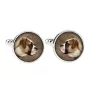 Bouledogue américain - Boutons de manchette dans une boîte, bijoux faits à la main, produit de la marque Art-Dog