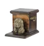 American Cocker Spaniel, Merry Cocker - urn for dog ashes with a statuette, elegant urn for a dog, unique urn with a bust of a dog by Art-Dog brand