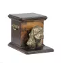 American Cocker Spaniel, Merry Cocker - urn for dog ashes with a statuette, elegant urn for a dog, unique urn with a bust of a dog by Art-Dog brand