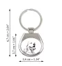 American Bulldog, Old Country Bulldog - keychain with a dog, keychain with a print, personalized pendant from the Art-Dog brand