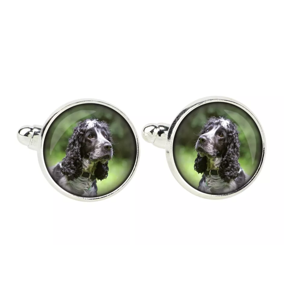 American Cocker Spaniel, Merry Cocker - cufflinks, a shirt accessory, a shirt pendant from the Art-Dog brand