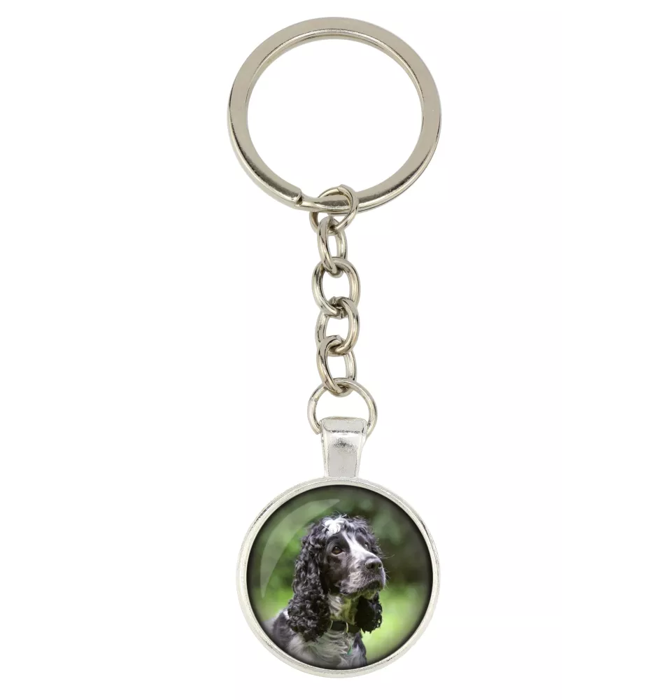 American Cocker Spaniel, Merry Cocker - keychain with your photo, key decoration, bag pendant from Art-Dog brand
