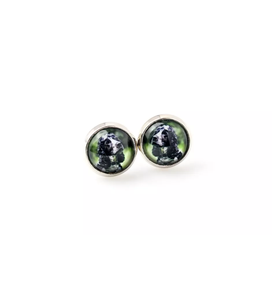 American Cocker Spaniel, Merry Cocker - earrings your photo handmade, own photo, jewelry from the Art.-Dog brand