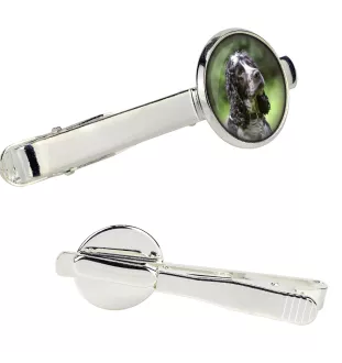 Cocker Américain - pince à cravate dans une boîte, cravate élégante, bijoux personnalisés de la marque Art-Dog