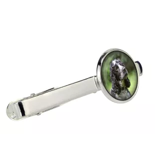 American Cocker Spaniel, Merry Cocker - tie clip in a box, stylish tie, personalized jewelry from the Art-Dog brand