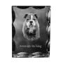 American Bulldog, Old Country Bulldog - crystal with a picture of a dog, glass statuette with a picture, unique frame with a picture from Art-Dog brand