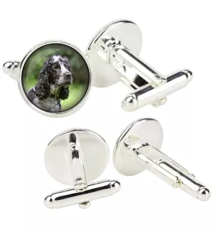 Cocker Américain - Boutons de manchette dans une boîte, bijoux faits à la main, produit de la marque Art-Dog