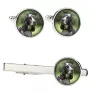 American Cocker Spaniel, Merry Cocker - cufflinks and tie with your photo, a suit decoration, men's jewelry from the Art-Dog brand.