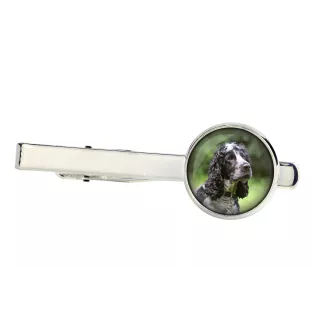 American Cocker Spaniel, Merry Cocker - cufflinks and tie with your photo, a suit decoration, men's jewelry from the Art-Dog brand.