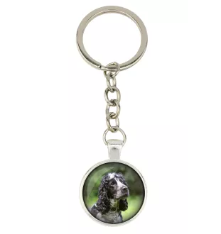 Cocker Américain - porte-clés dans une boîte, photo personnelle, porte-clés de la marque Art-Dog