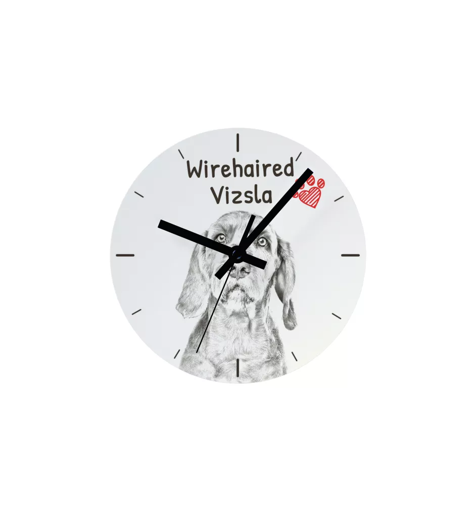 American Bulldog, Old Country Bulldog - wall clock with a dog, shelf clock with a print, personalized home decoration from the Art-Dog brand