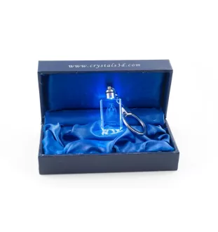 American Bulldog, Amerikanische Bulldogge - Schlüsselanhänger aus Kristall mit Hundefoto, beleuchteter Schlüsselanhänger, einzigartiges Geschenk der Marke Art-Dog