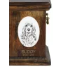 American Cocker Spaniel, Merry Cocker - commemorative plaque with a photo of a dog, tombstone with a print, personalized oval plaque from the Art-Dog brand