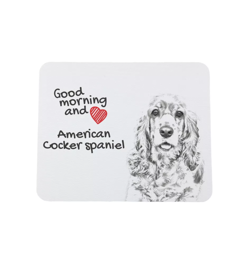Amerikanischer Cocker Spaniel, American Cocker Spaniel - Mauspad mit Druck, personalisiertes Mauspad mit Hund, einzigartiges Gadget für Büroangestellte von Art-Dog.