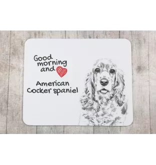 Amerikanischer Cocker Spaniel, American Cocker Spaniel - Mauspad mit Druck, personalisiertes Mauspad mit Hund, einzigartiges Gadget für Büroangestellte von Art-Dog.