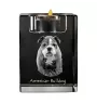 Bouledogue américain - Bougeoir avec photo de chien, porte bougie en cristal, cadeau personnalisé par la marque Art-Dog