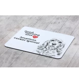 Amerikanischer Cocker Spaniel, American Cocker Spaniel - Mauspad mit Druck, personalisiertes Mauspad mit Hund, einzigartiges Gadget für Büroangestellte von Art-Dog.