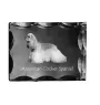Cocker Américain - cristal avec photo de chien, statuette en verre avec photo, cadre exceptionnel avec photo de la marque Art-Dog