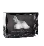 American Cocker Spaniel, Merry Cocker - crystal with a picture of a dog, glass statuette with a picture, unique frame with a picture from Art-Dog brand