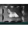 Cocker Américain - cristal avec photo de chien, statuette en verre avec photo, cadre exceptionnel avec photo de la marque Art-Dog