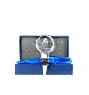 Bouledogue américain - Bouchon de bouteille, bouchon de vin en cristal avec photo, cadeau personnalisé pour barman par la marque Art-Dog