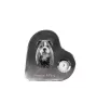 Bouledogue américain - horloge en cristal avec une photo de chien, horloge de table en forme de cœur, horloge debout personnalisée de la marque Art-Dog