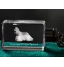 American Cocker Spaniel, Merry Cocker - Crystal key ring with dog photo, illuminated key ring, unique gift by Art-Dog brand