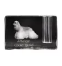 Cocker Américain - Porte-stylos, organiseur en cristal avec photo de chien, décoration de bureau unique par la marque Art-Dog