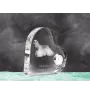 Cocker Américain - horloge en cristal avec une photo de chien, horloge de table en forme de cœur, horloge debout personnalisée de la marque Art-Dog