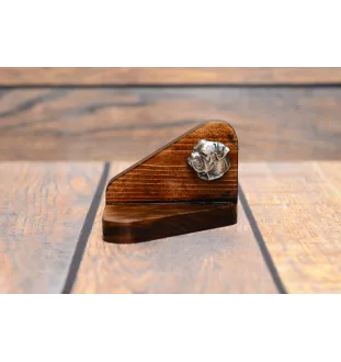 American Bulldog, Old Country Bulldog - wooden candle holder with a dog, tealight holder, a memorial place for a dog by Art-Dog brand