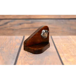 Bouledogue américain - bougeoir en bois avec un chien, support pour bougie chauffe-plat, lieu de mémoire pour chien de la marque Art-Dog