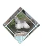 Amerikanischer Cocker Spaniel, American Cocker Spaniel - Kristallwürfel mit Bild, Pferdebild im Kristall, sechseckiger Papierclip der Marke Art-Dog