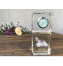 Cocker Américain - montre en cristal avec photo, photo de chien dans un cristal, horloge de bureau personnalisée de la marque Art-Dog