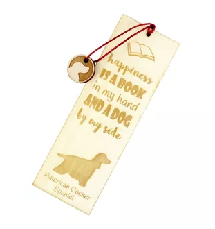 Amerikanischer Cocker Spaniel, American Cocker Spaniel - Lesezeichen mit Hund, personalisiertes Lesezeichen, Hundeaccessoire für Leser der Marke Art-Dog