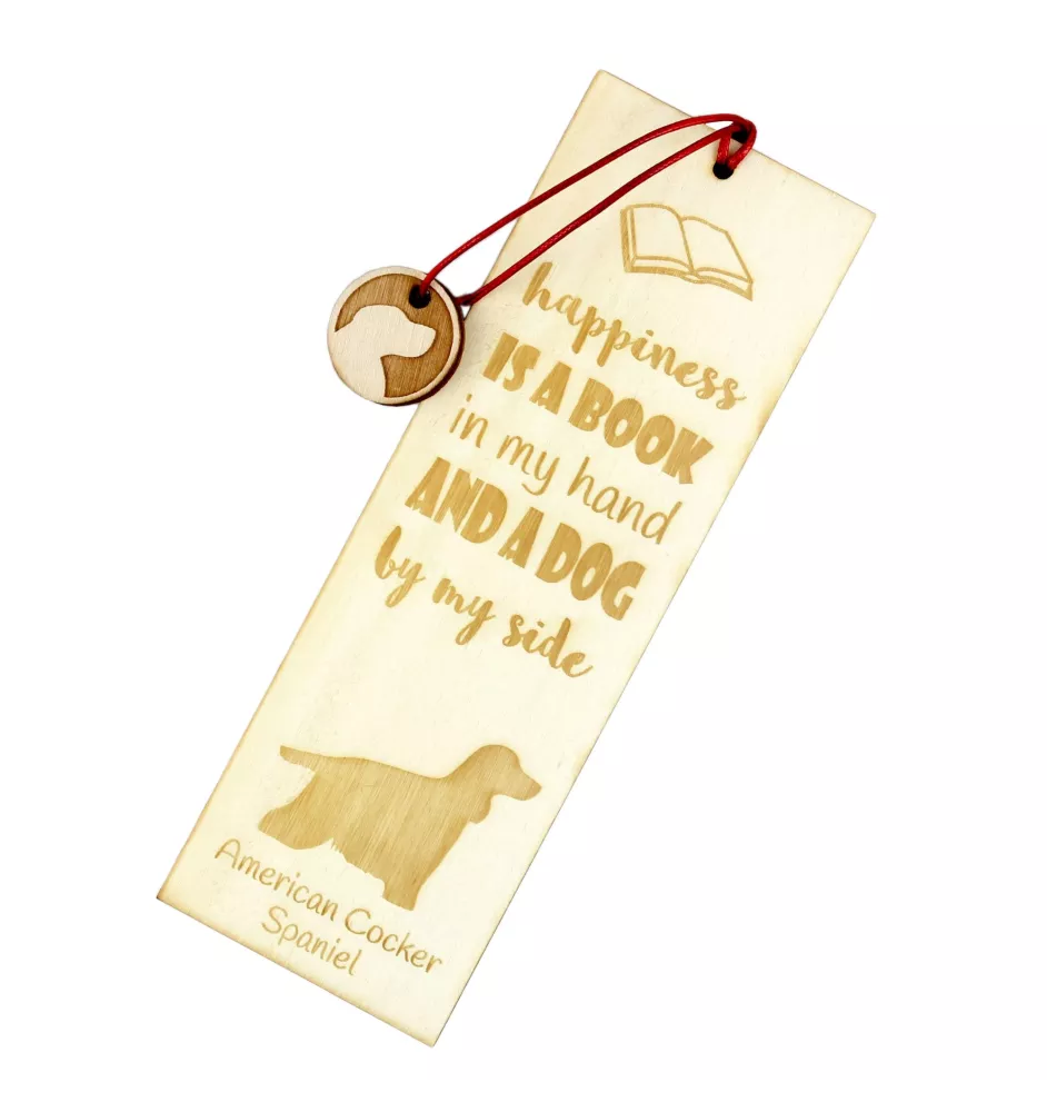 Amerikanischer Cocker Spaniel, American Cocker Spaniel - Lesezeichen mit Hund, personalisiertes Lesezeichen, Hundeaccessoire für Leser der Marke Art-Dog