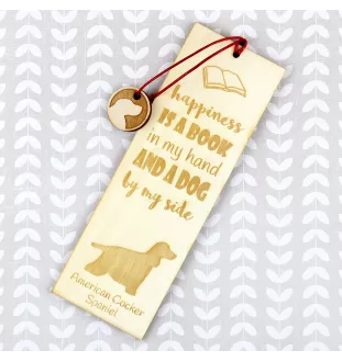 Amerikanischer Cocker Spaniel, American Cocker Spaniel - Lesezeichen mit Hund, personalisiertes Lesezeichen, Hundeaccessoire für Leser der Marke Art-Dog